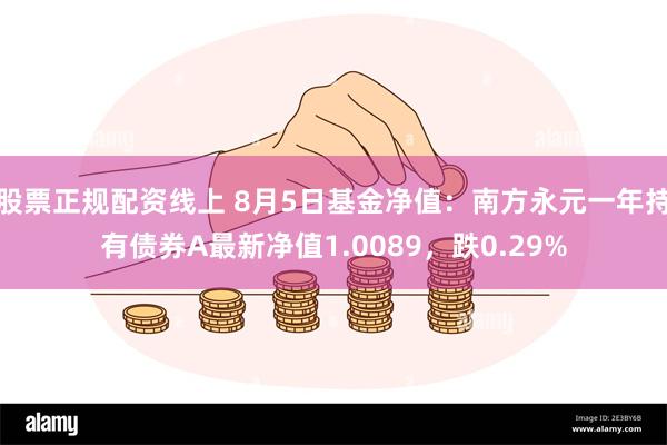 股票正规配资线上 8月5日基金净值：南方永元一年持有债券A最新净值1.0089，跌0.29%