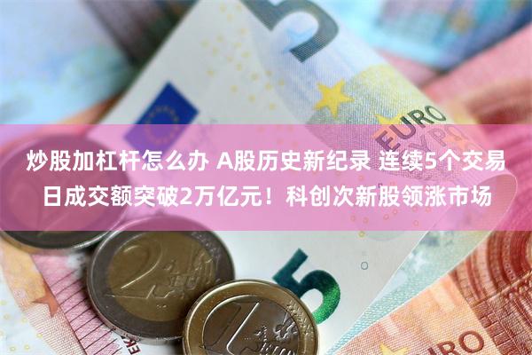 炒股加杠杆怎么办 A股历史新纪录 连续5个交易日成交额突破2万亿元！科创次新股领涨市场